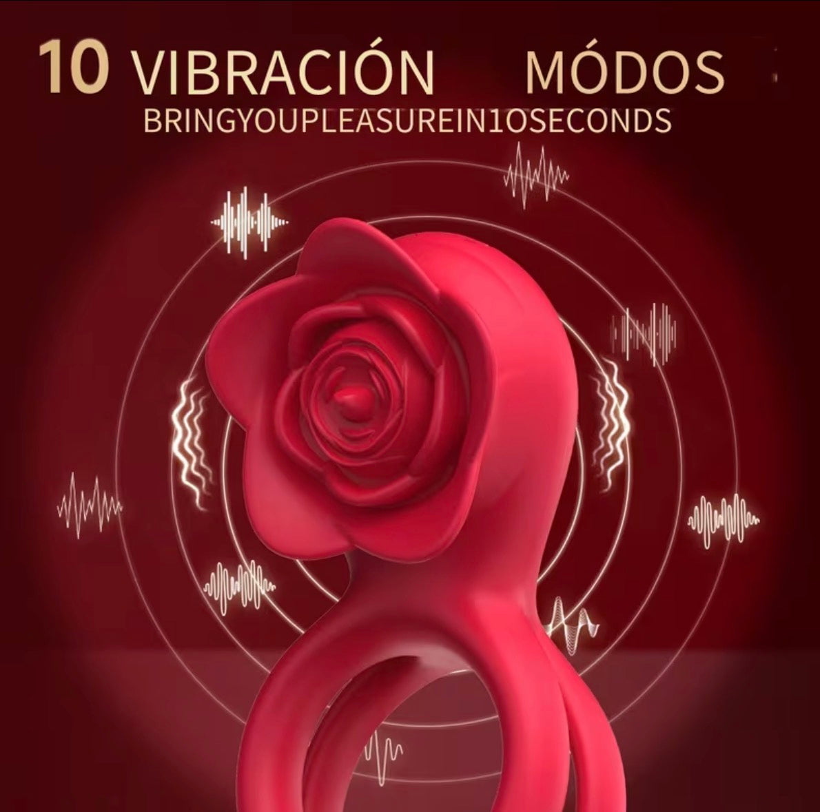 Anillo Vibrador Dual “Rose Touch”
