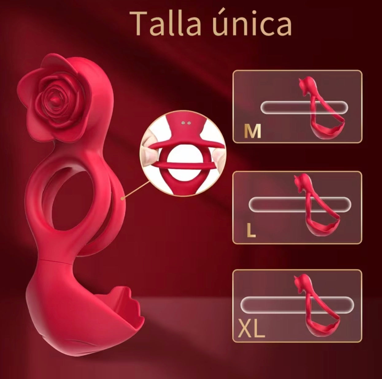 Anillo Vibrador Dual “Rose Touch”