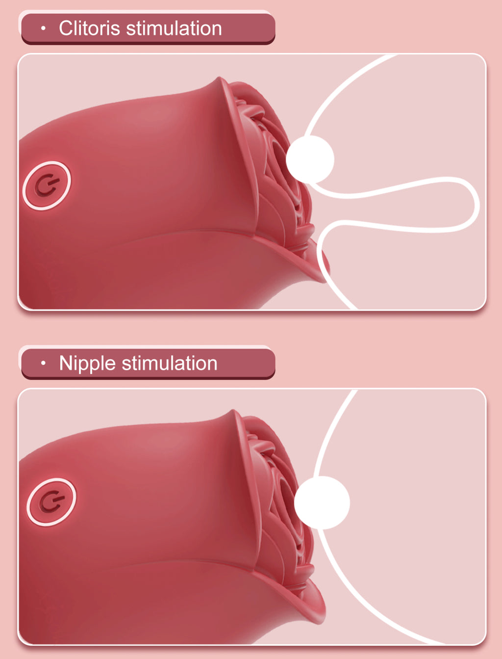 Juguete Succionador Rosa