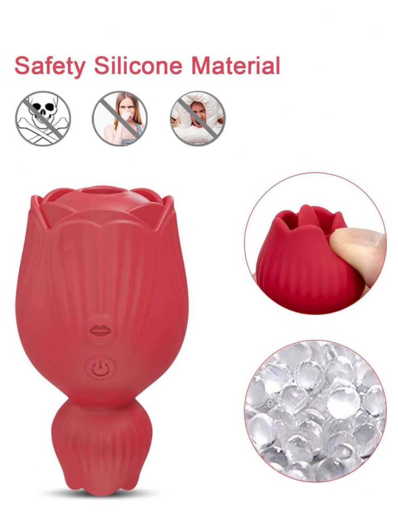 Juguete succionador y lamedor Rosa